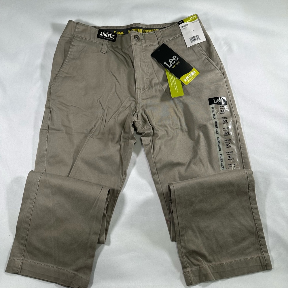 Boy Lee Sport Series Slim Chino Straight Leg size (14H ) Active Stretch -Pebble